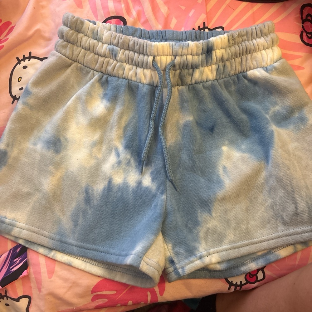 Blue Tie-Dye Women's Shorts